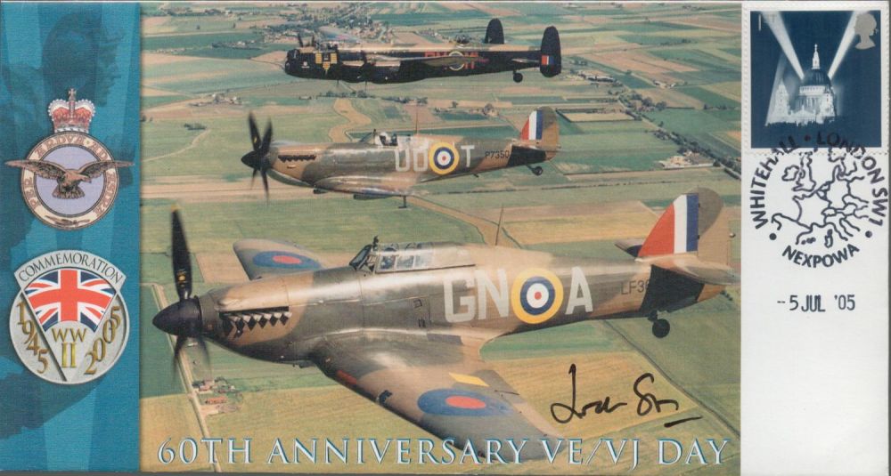 Lot 615: ACM Sir J Stirrup Signed 60th Anniversary VE/VJ...