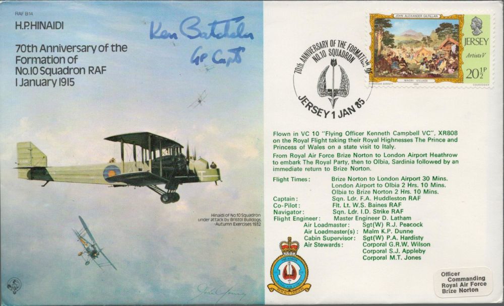 Lot 618: Grp Cptn Ken Batchelor Signed 70th Anniv of...
