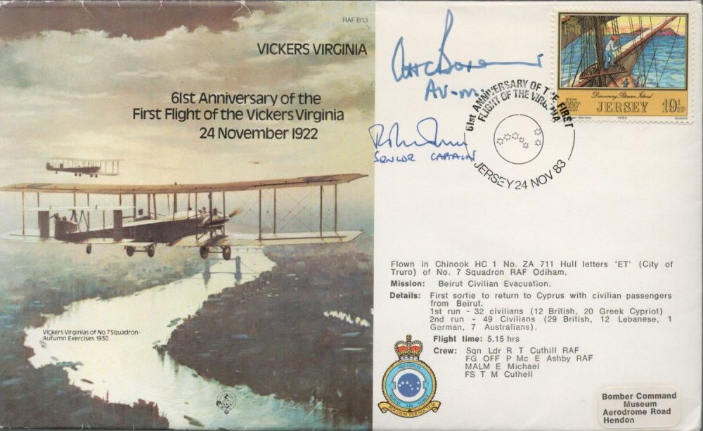 Lot 623: AVM Sir Alan Boxer and one other Signed...