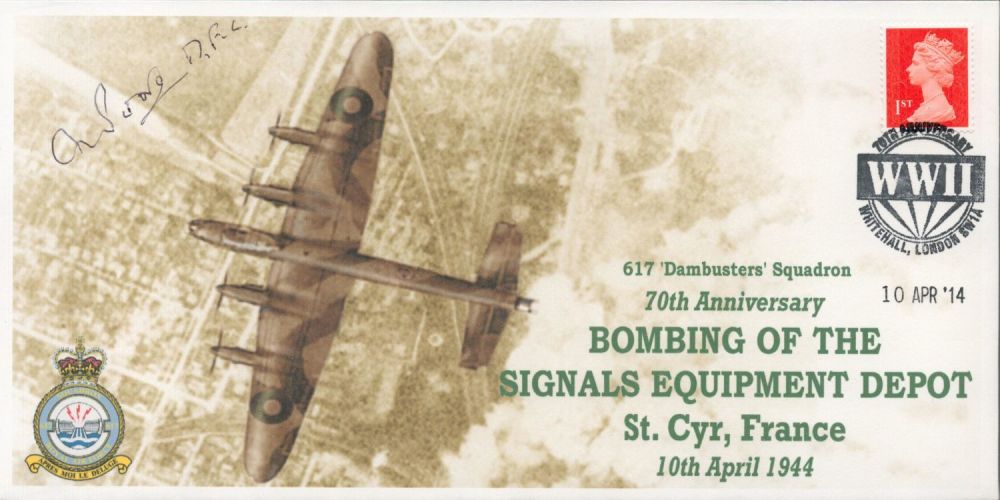 Lot 624: Flt Lt Arthur Poore Signed Bombing of the...