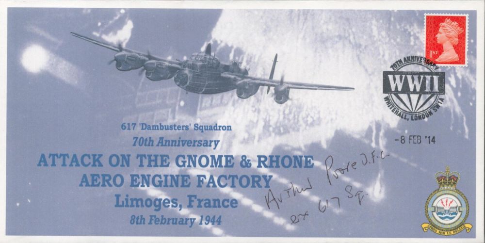 Lot 626: Flt Lt Arthur Poore Signed Attack on Gnome...