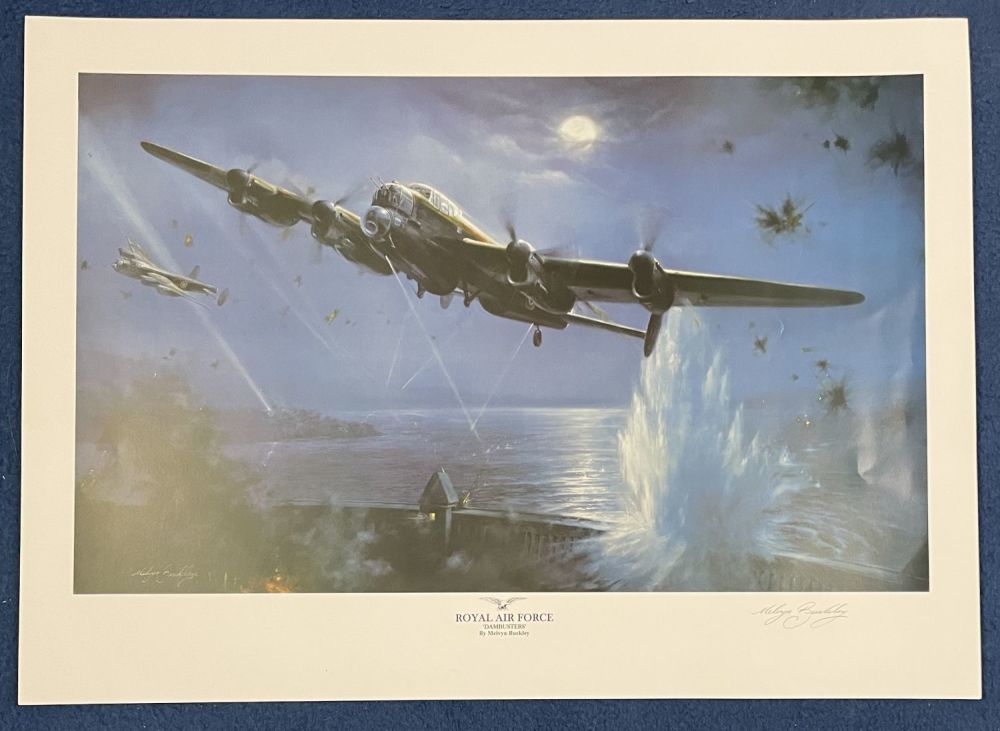Lot 647: Aviation Artist Melvyn Buckley Signed on His Own...