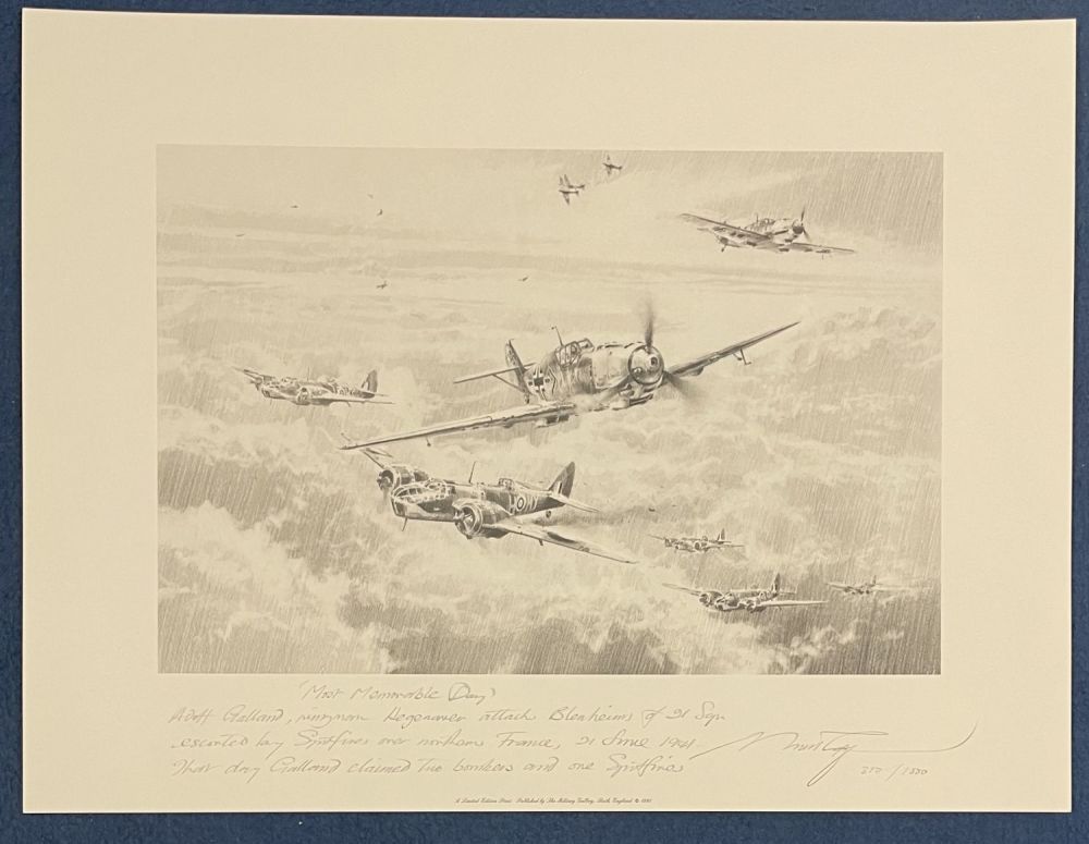 Lot 654: Aviation Artist Nicolas Trudgian Signed on his own...
