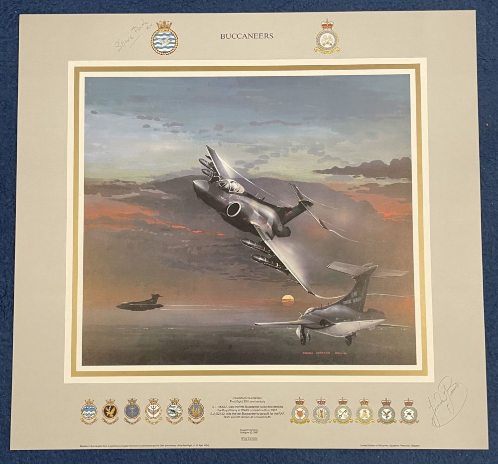 Lot 662: Norman Bourne and one Royal Navy Personnel Signed...