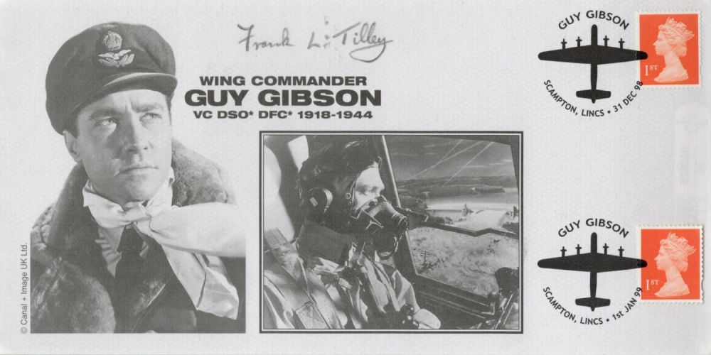 Lot 668: Frank Tilley Signed Wing commander Guy Gibson FDC....