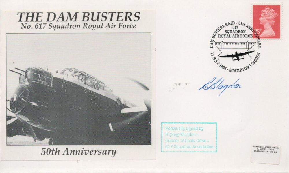 Lot 670: Reginald Blagdon Signed The Dambusters FDC. 1 of...
