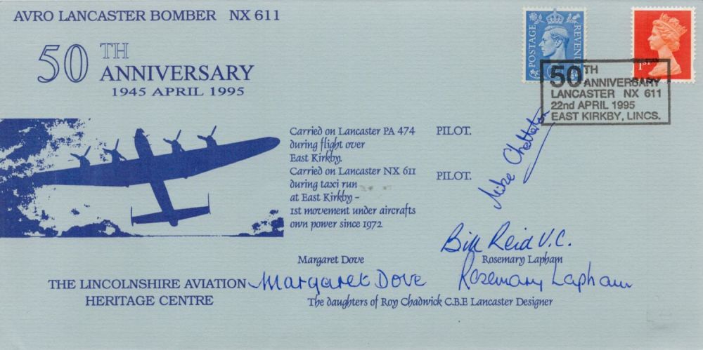 Lot 673: Four Signed 50th Anniversary 1945-1995 FDC. Signed in...
