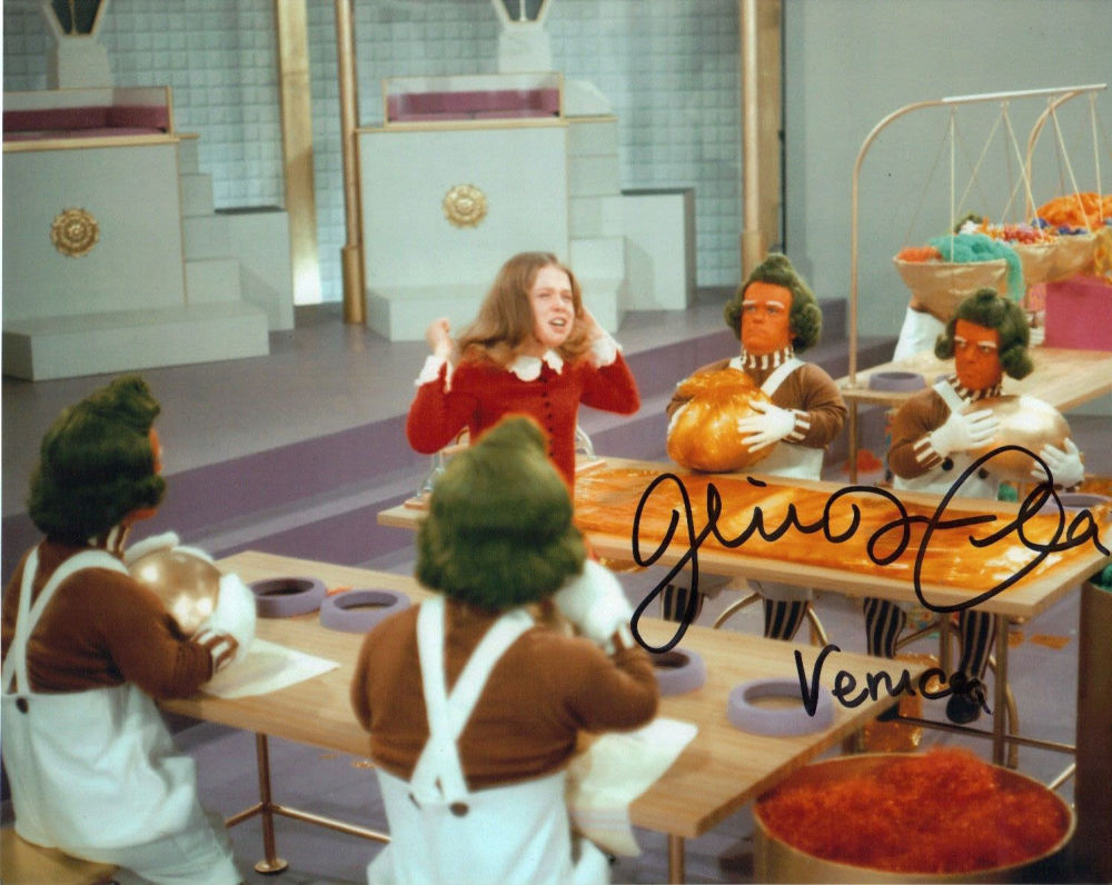Lot 690: Blowout Sale! Willy Wonka Julie Dawn Cole hand...