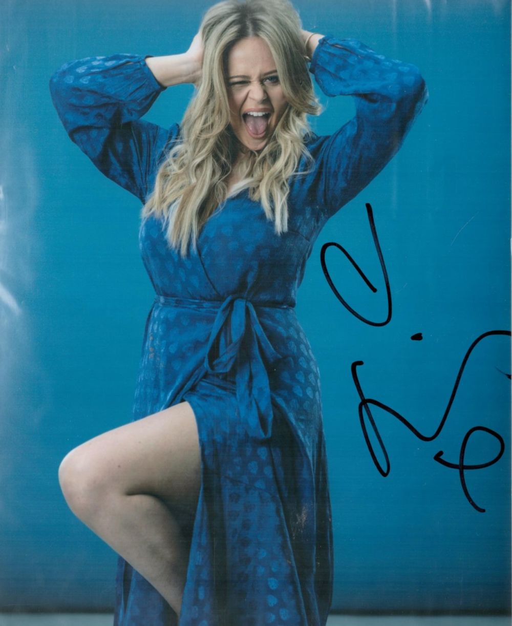 Lot 691: Emily Atack Actress Signed 8x10 Photo. Good condition....