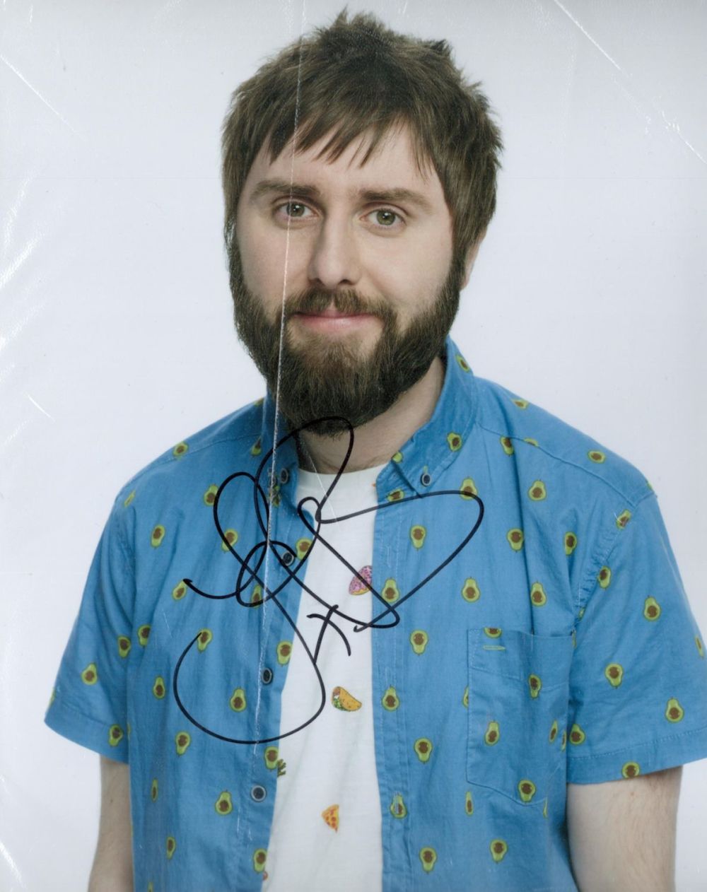 Lot 695: James Buckley Inbetweeners Actor Signed 8x10 Photo. Good...