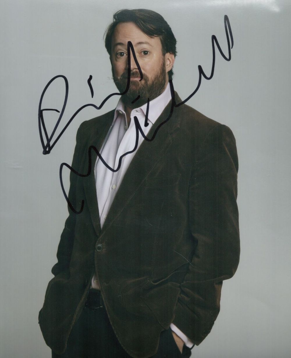 Lot 721: David Mitchell Comedian Signed 8x10 Photo. Good condition....