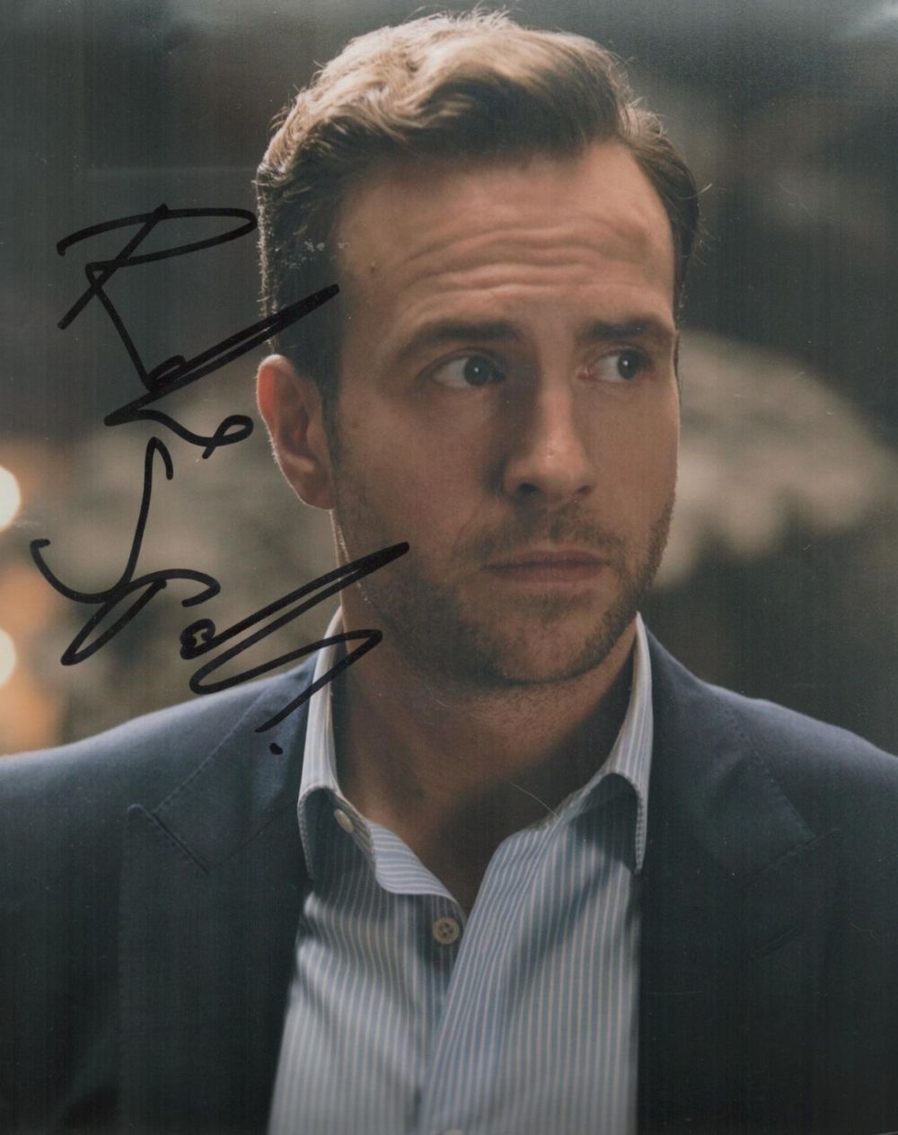 Lot 735: Rafe Spall Actor Signed 8x10 Photo. Good condition....