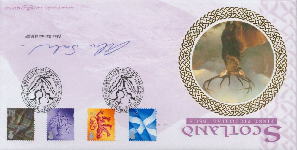 Lot 749: Alex Salmond MSP signed Scotland First Pictorial Issue...
