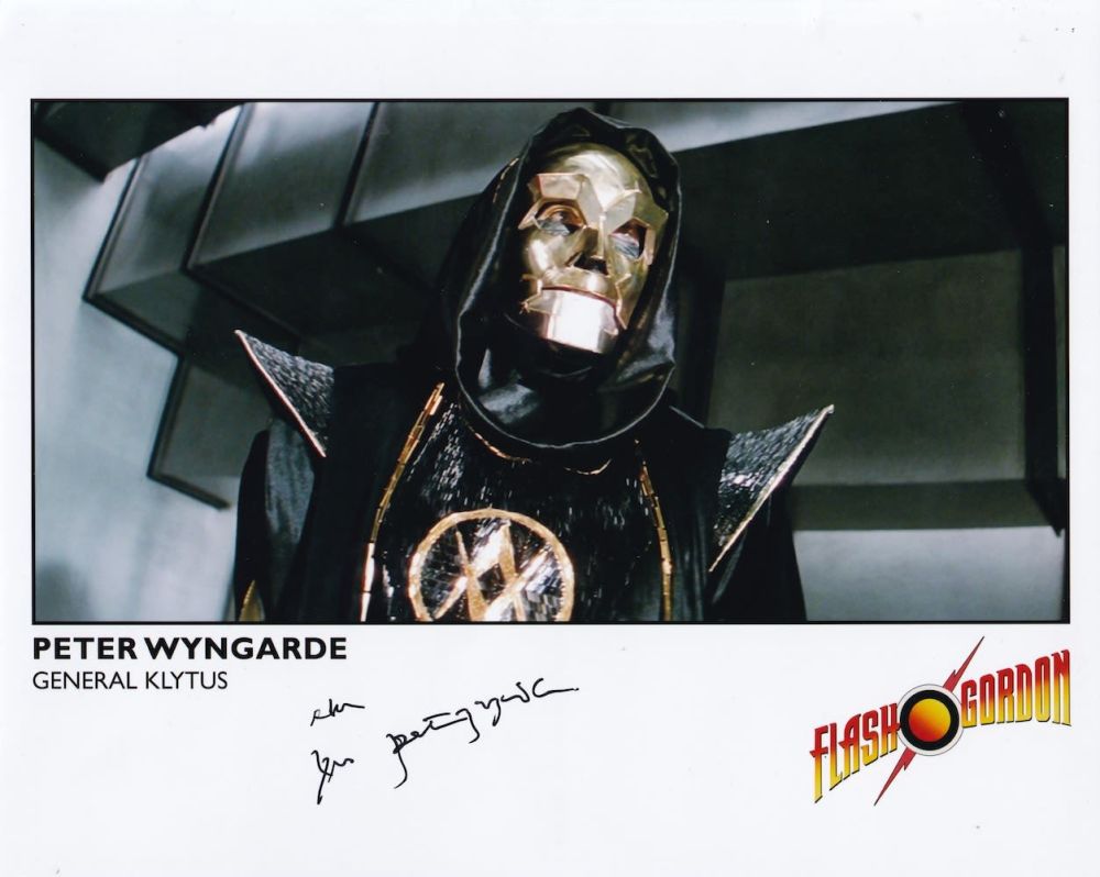 Lot 60: Peter Wyngarde, Flash Gordon Actor 10x8 inch Signed...