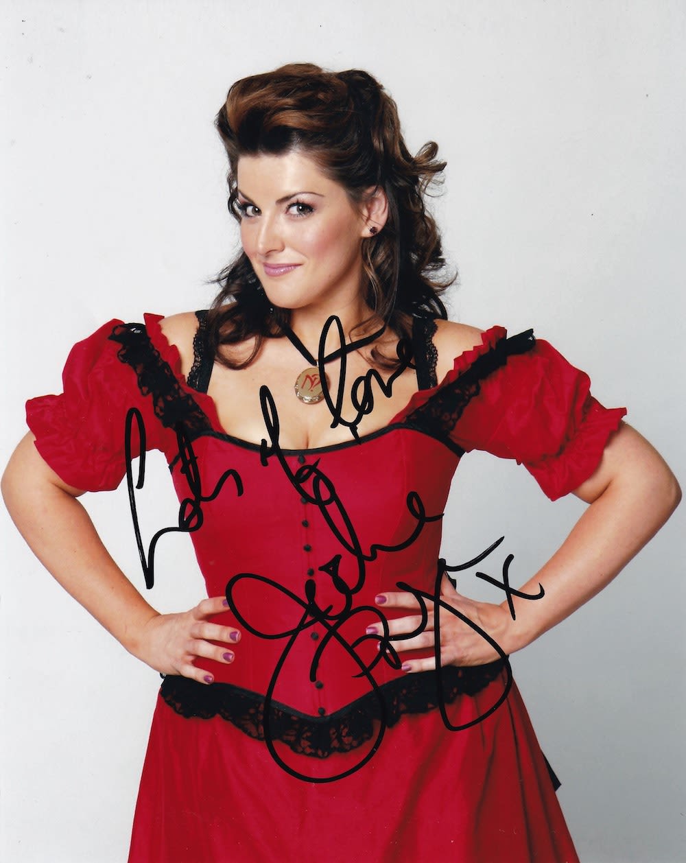 Lot 62: Jodie Prenger, Popular English Actress, 10x8 inch Signed...