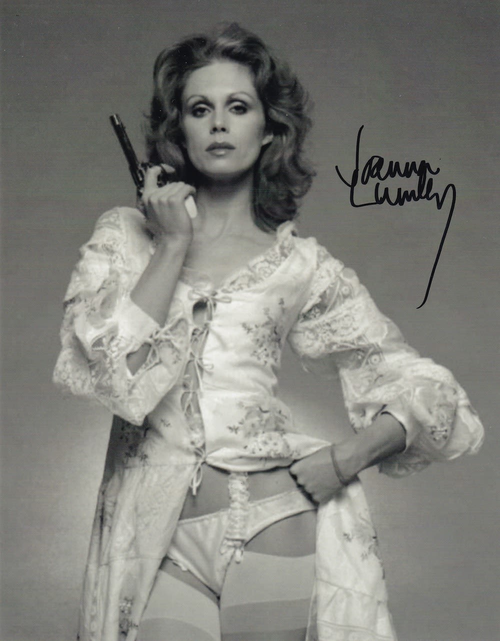 Lot 65: Joanna Lumley, Popular Actress Avengers, 10x8 inch Signed...