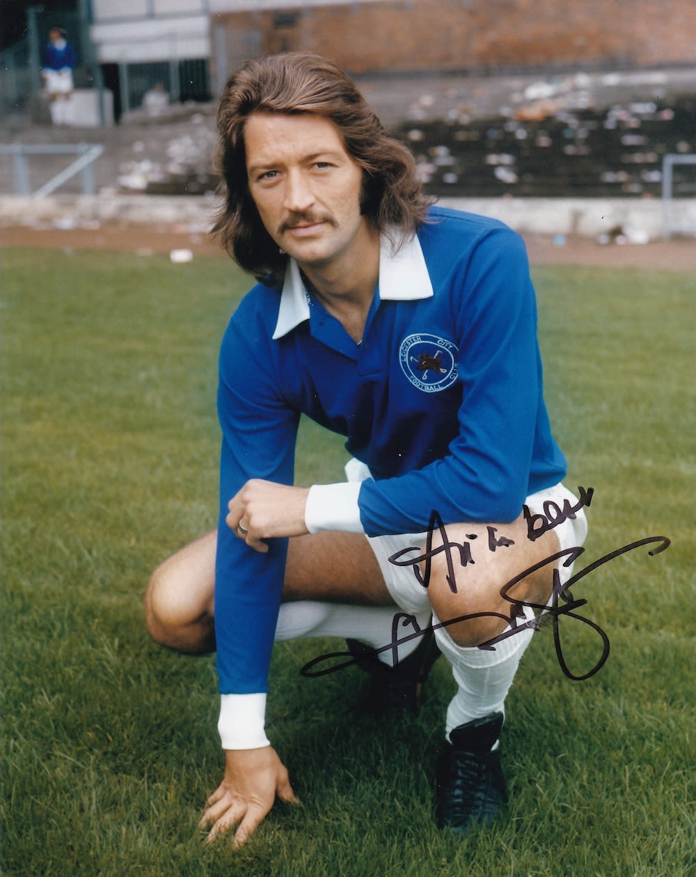 Lot 78: Frank Worthington, Leicester City FC, 10x8 inch Signed...