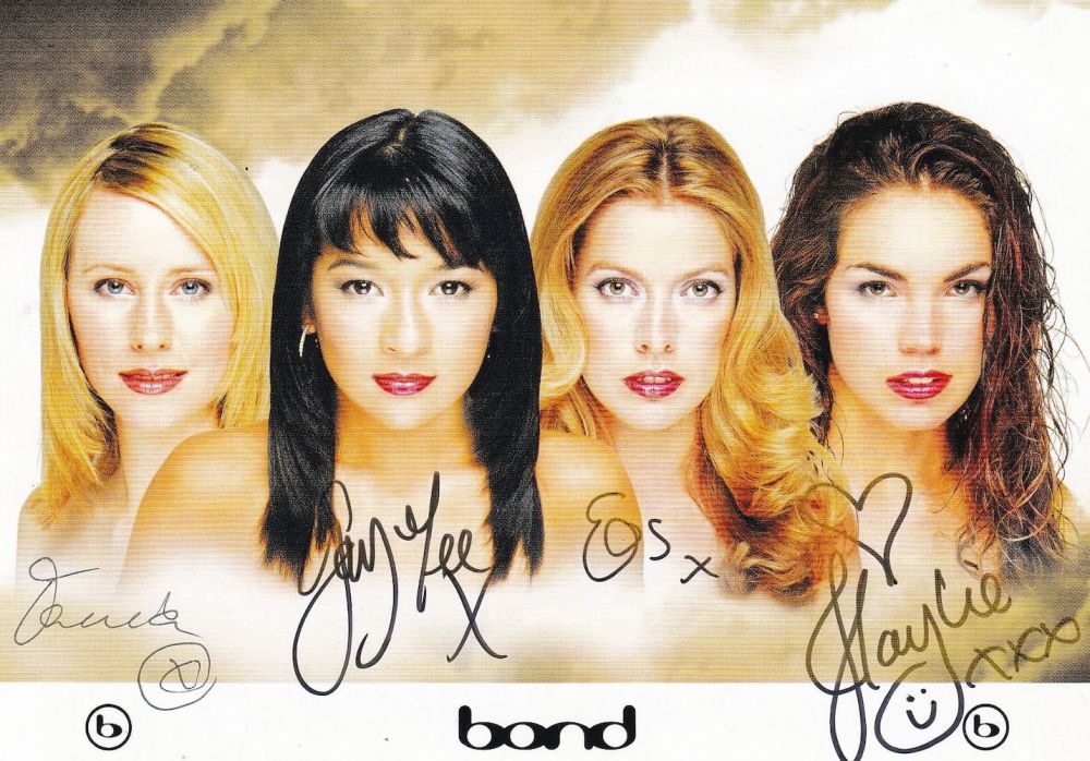 Lot 87: Bond, Female Musicians 6x4 inch Fully Signed Photo....