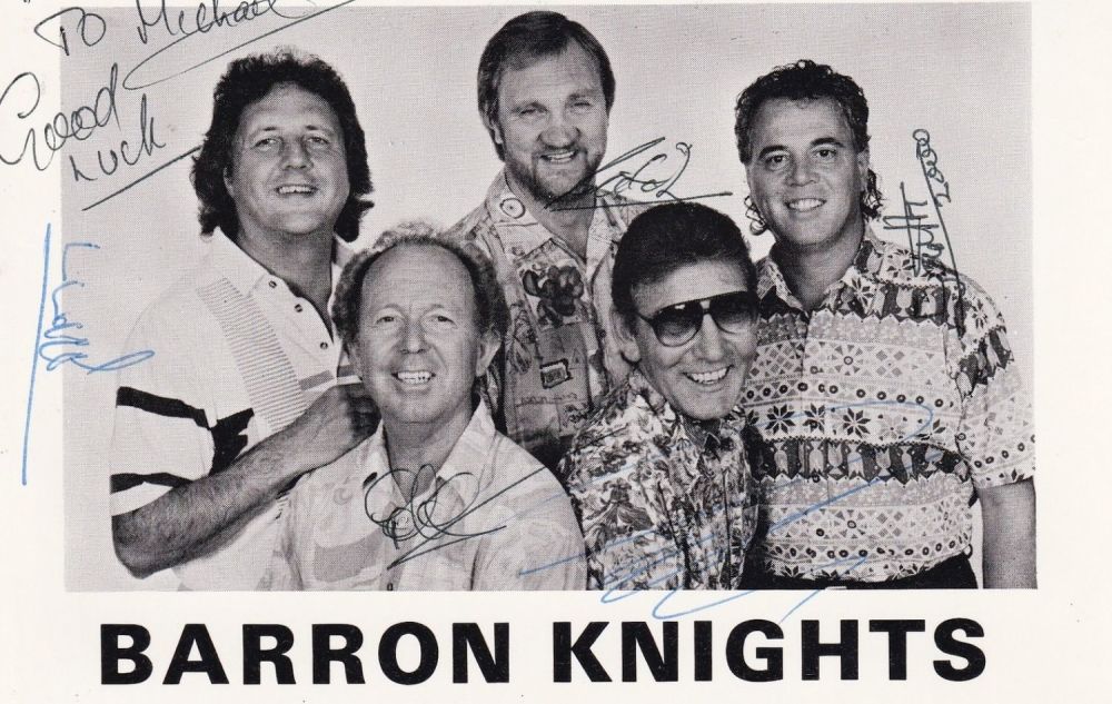 Lot 90: Baron Knights, British Entertainers, 6x4 inch Fully Signed...