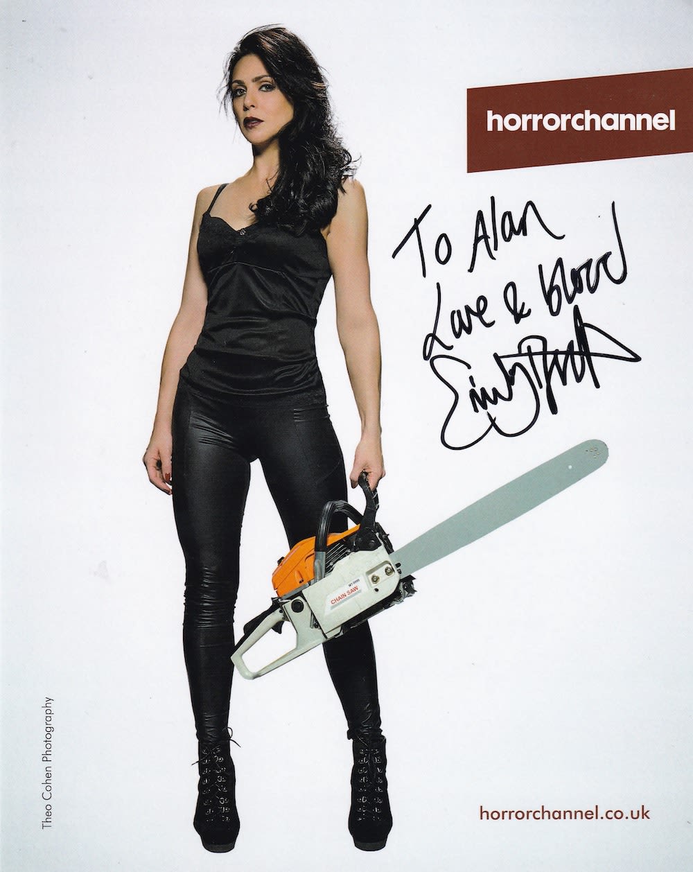 Lot 116: Emily Booth, Horror Channel Actress, 10x8 inch Signed...