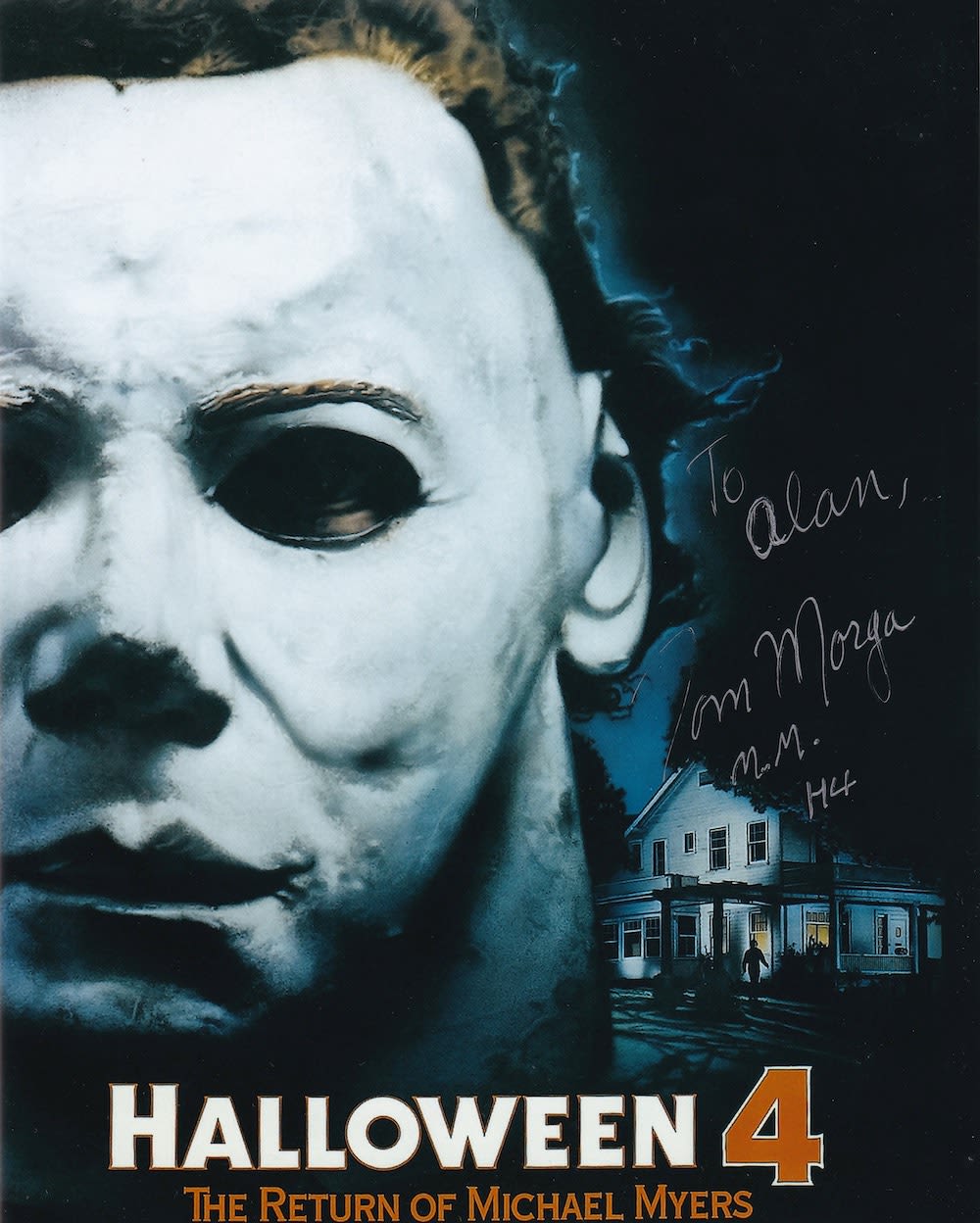 Lot 130: Tom Morgan, Halloween 4 Stuntman, 10x8 inch Signed...