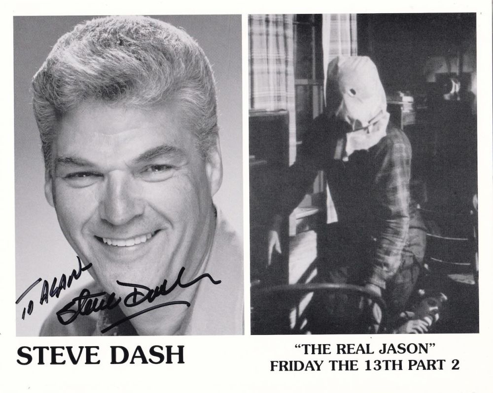 Lot 131: Steve Dash, Friday 13th Actor, 10x8 inch Signed...