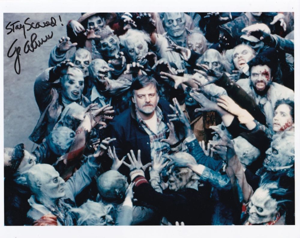 Lot 133: George A Romero, Horror Film Director, 10x8 inch...