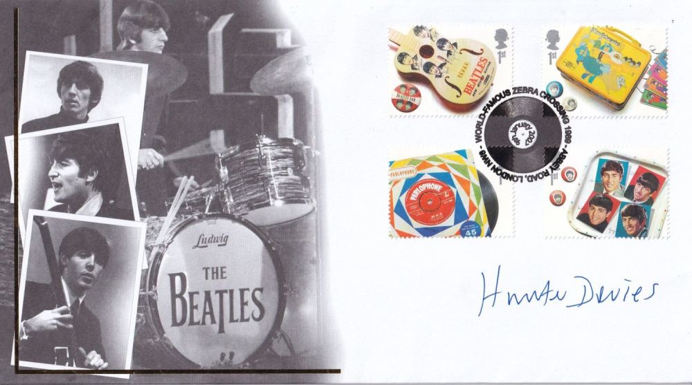 Lot 155: Hunter Davies, Beatles Biography Writer, Signed FDC. Good...