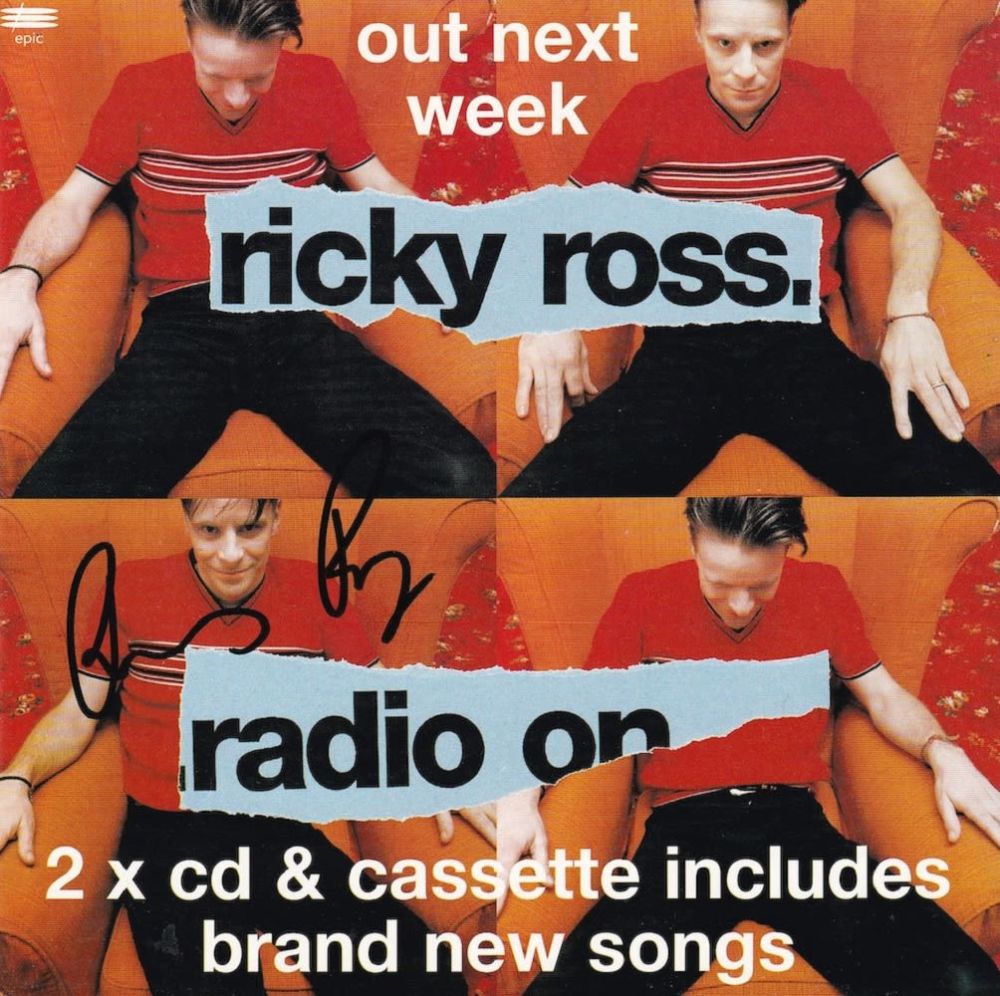 Lot 157: Ricky Ross, Deacon Blue Band Member, 6x6 inch...