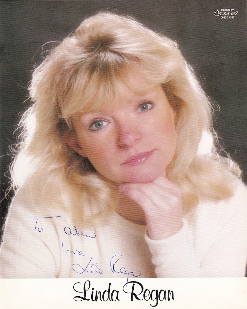 Lot 163: Linda Regan, General Hospital Actress, 10x8 inch Signed...