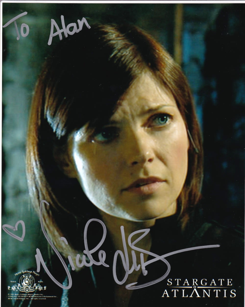 Lot 173: Nicole De Boer, Stargate Atlantis Actress, 10x8 inch...