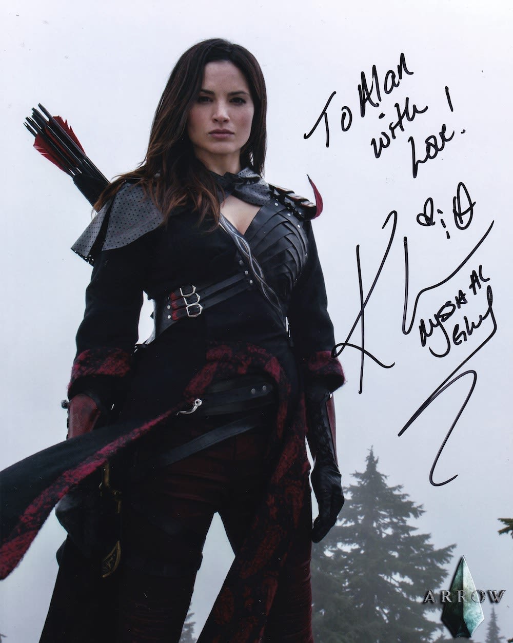 Lot 177: Katrina Law, Arrow Actress, 10x8 inch Signed Photo....