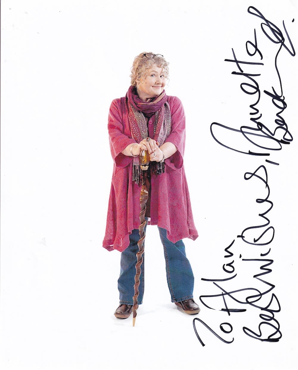 Lot 184: Annette Badland, Dr Who Actress, 10x8 inch Signed...