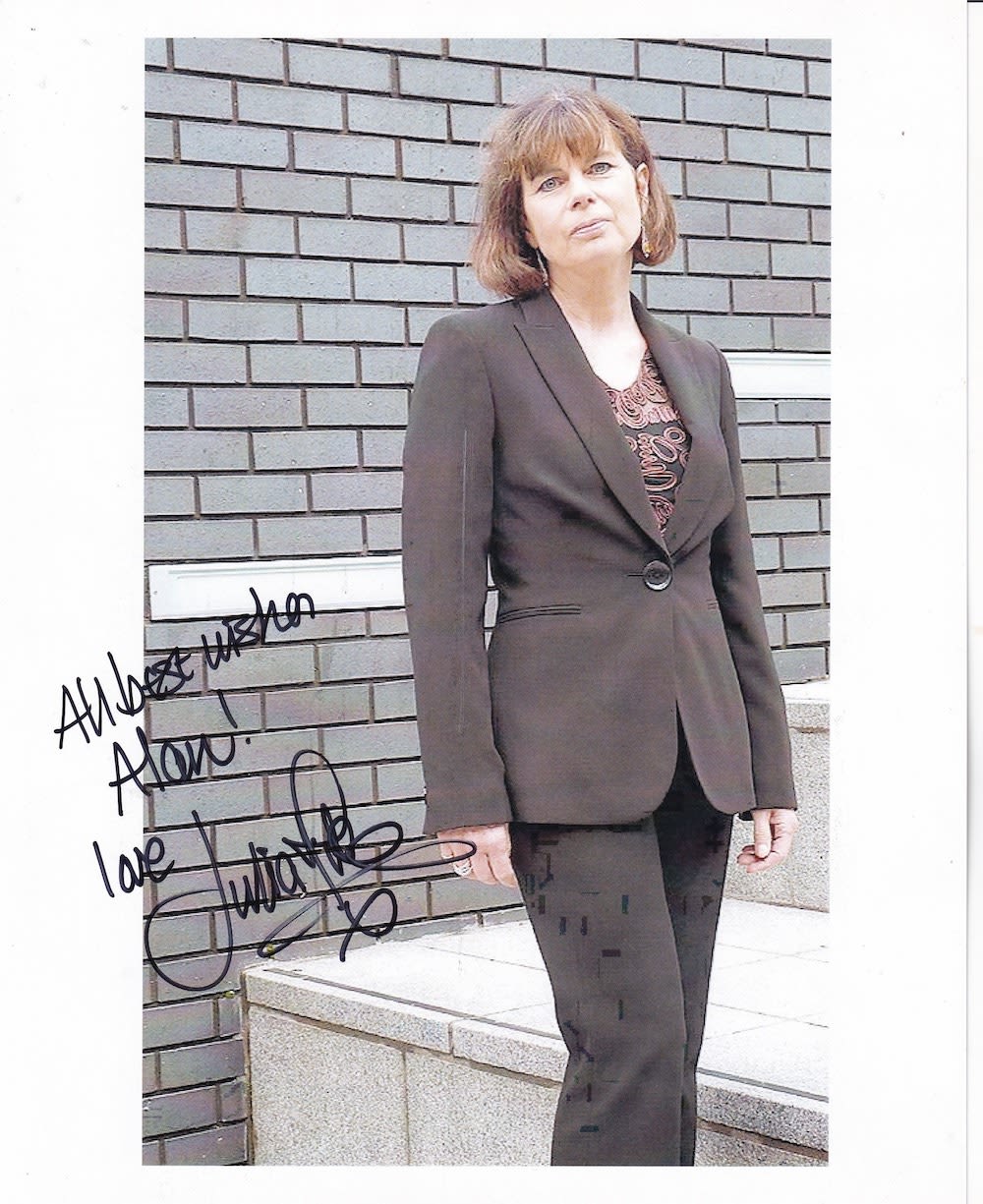 Lot 185: Julia Hills, EastEnders Actress, 10x8 inch Signed Photo....