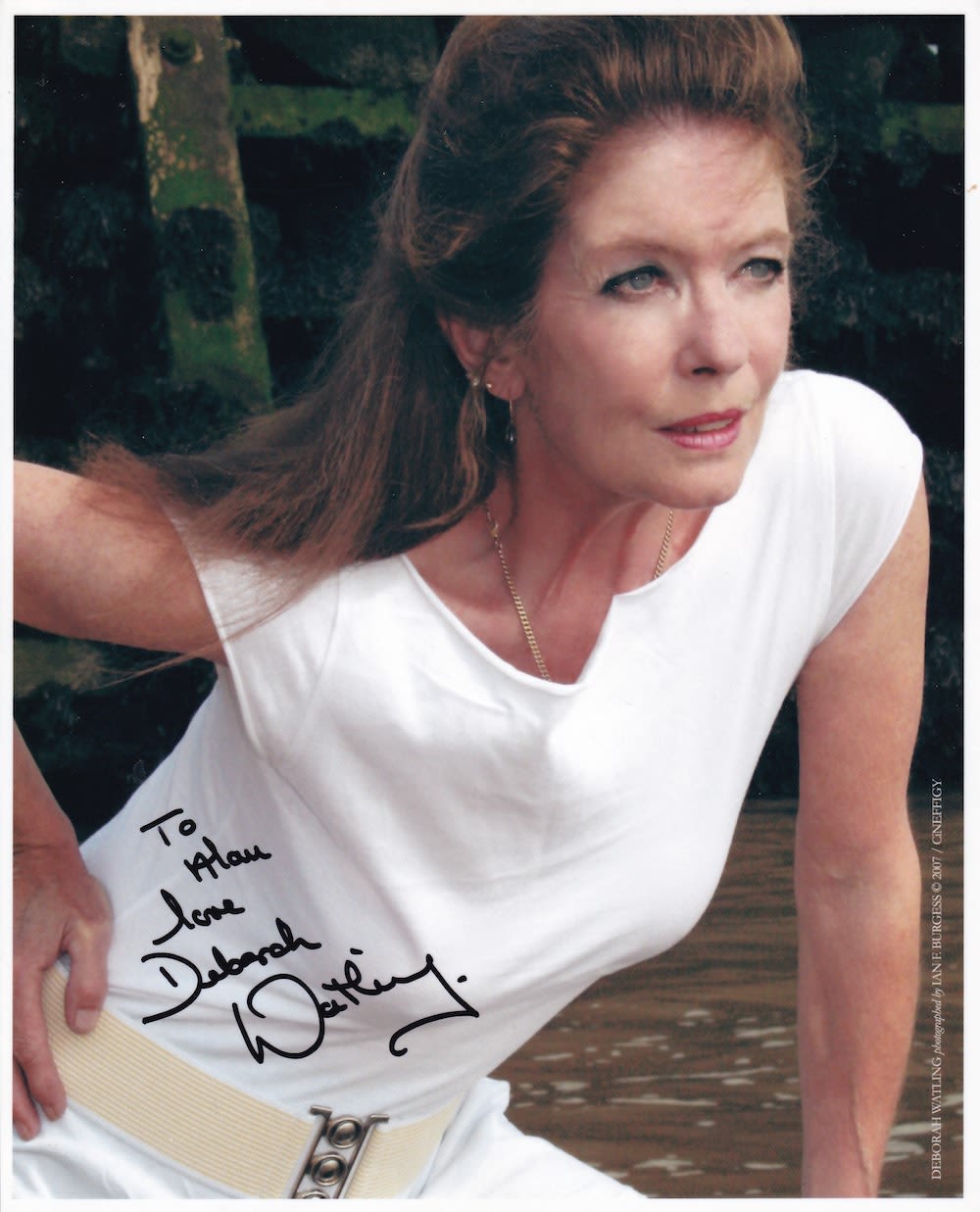 Lot 194: Deborah Watling, Dr Who Actress, 10x8 inch Signed...