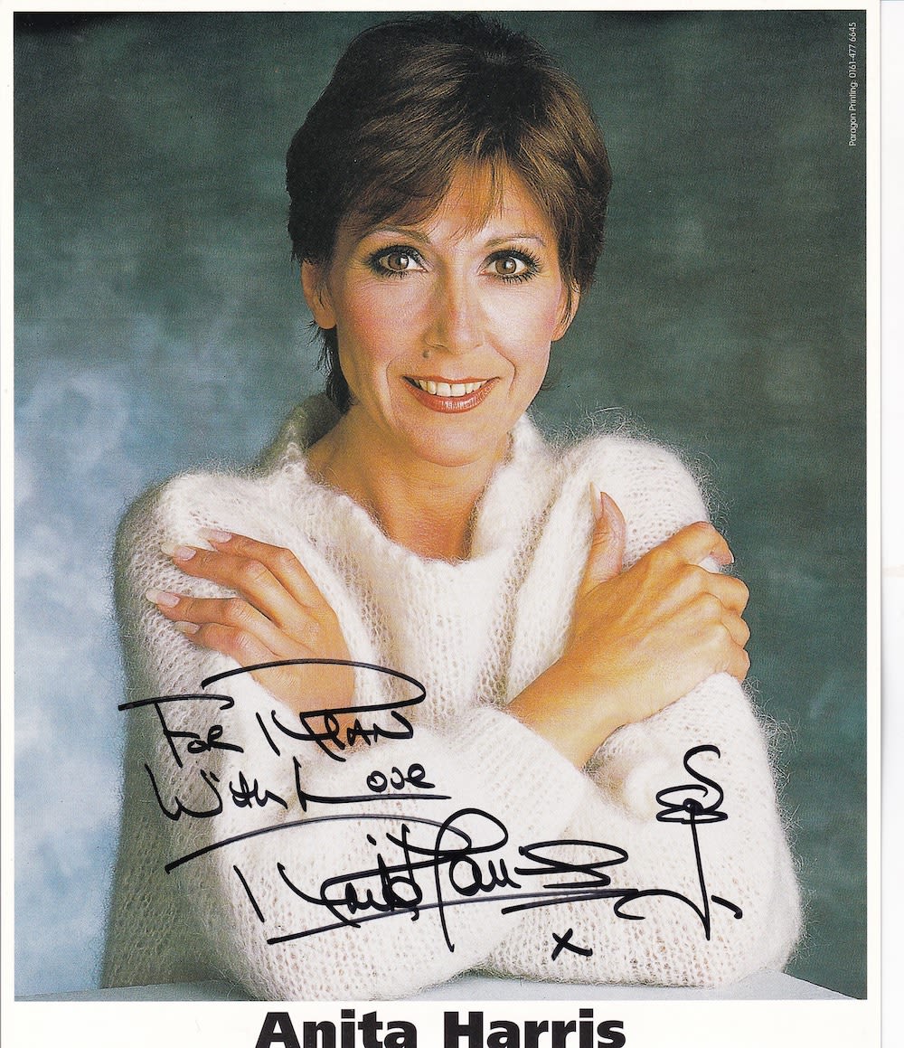 Lot 195: Anita Harris, British Female Entertainer, 10x8 inch Signed...