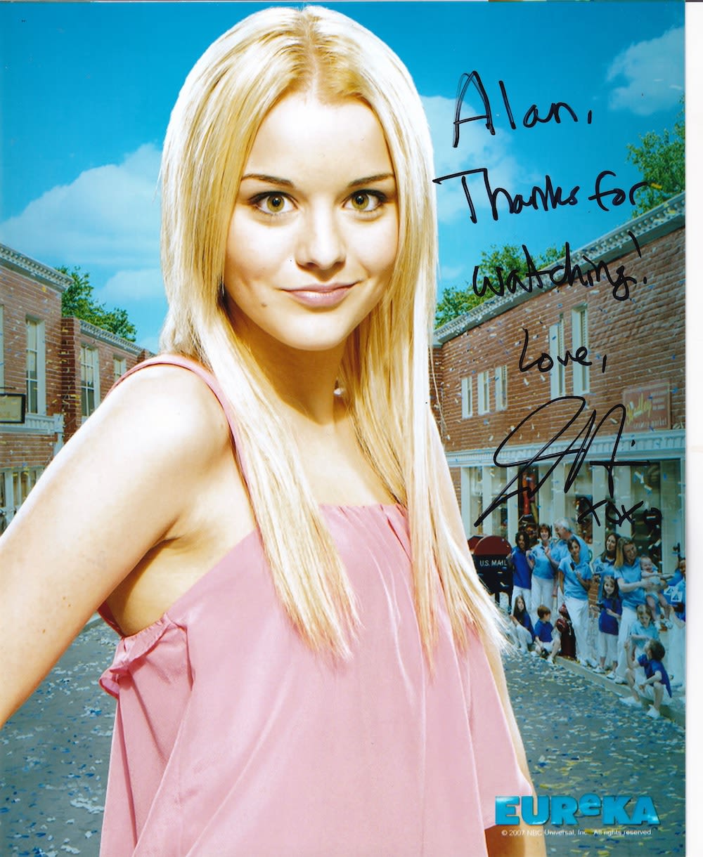 Lot 209: Jordan Danger, Eureka Actress, 10x8 inch Signed Photo....