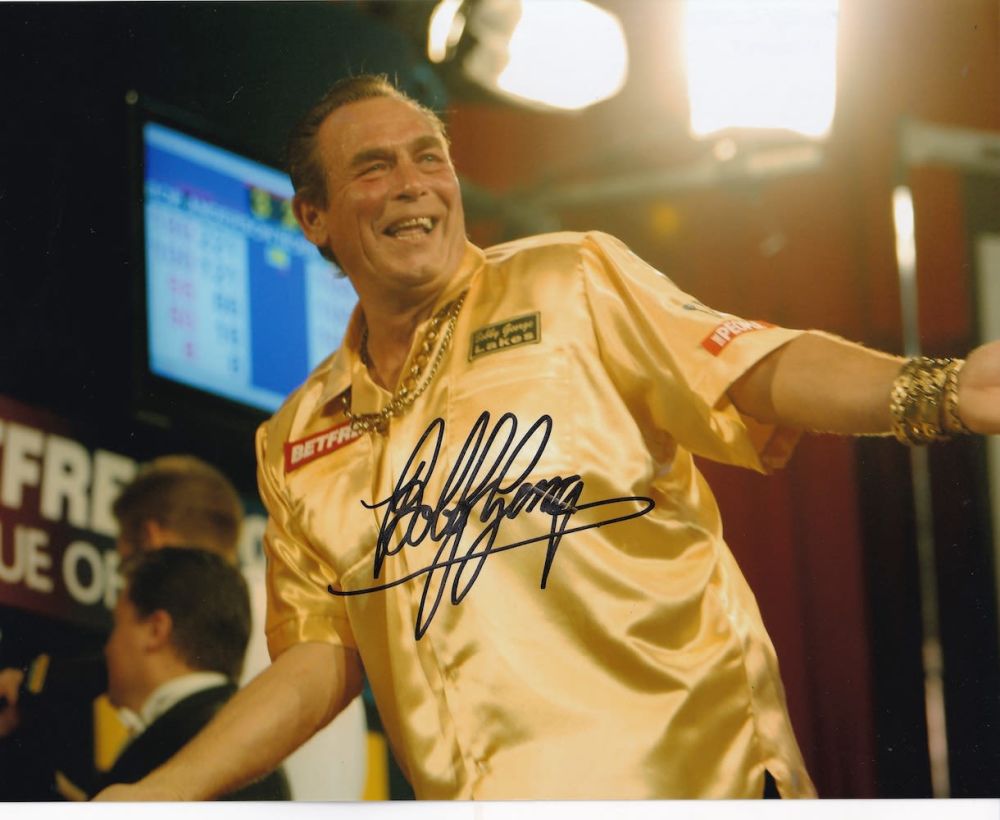 Lot 213: Bobby George, British Darts Champion, 10x8 inch Signed...