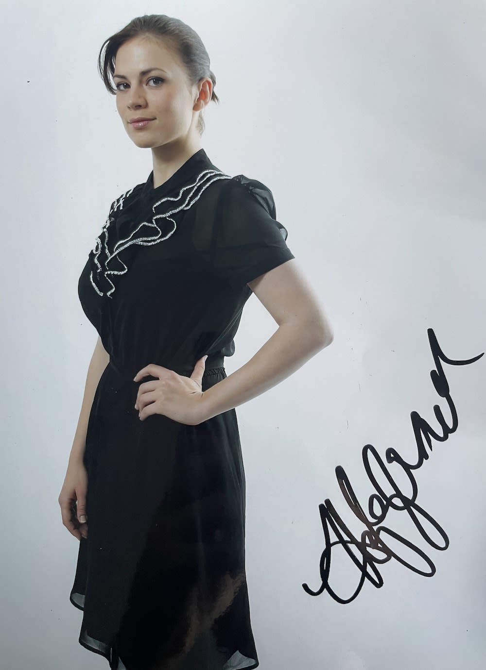 Lot 224: Hayley Atwell, Agent Carter Actress, 12x8 inch Signed...