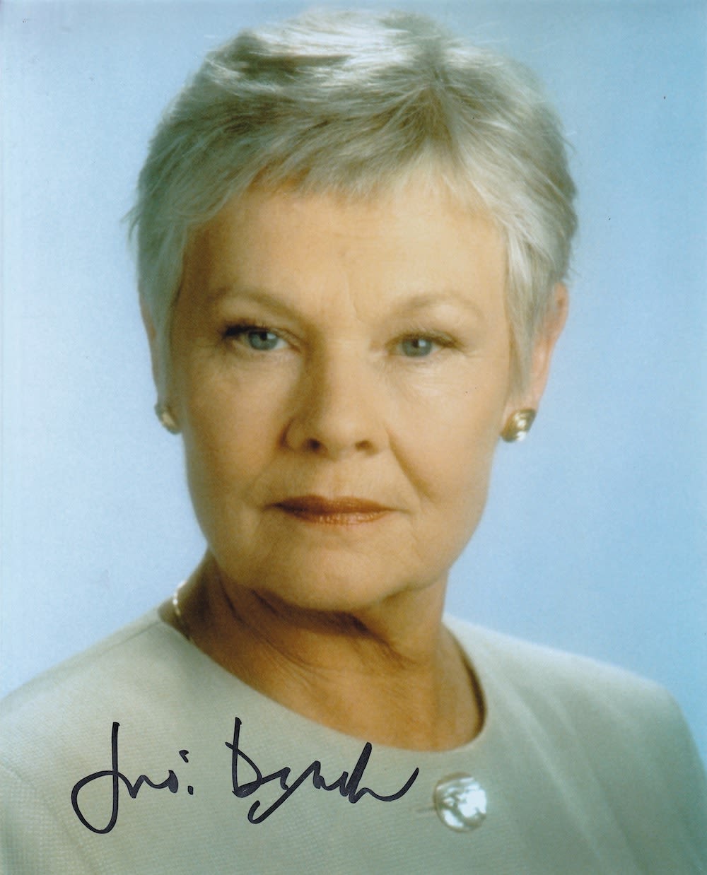 Lot 229: Judi Dench, James Bond Film Actress, 10x8 inch...