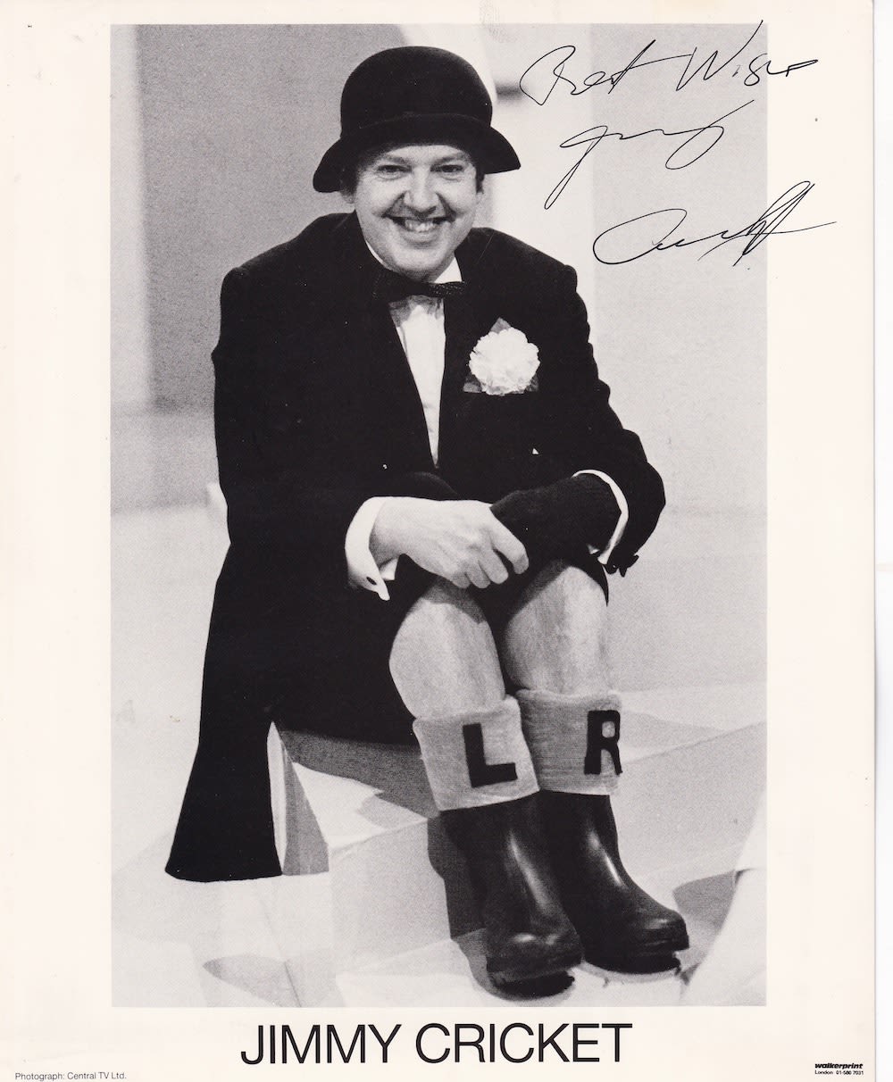 Lot 239: Jimmy Cricket, Irish Comedian, 10x8 inch Signed Photo....