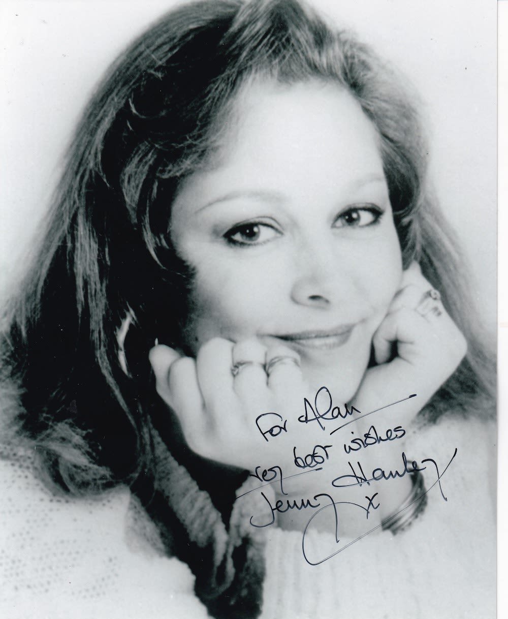 Lot 253: Jenny Hanley, James Bond Film Actress, 10x8 inch...