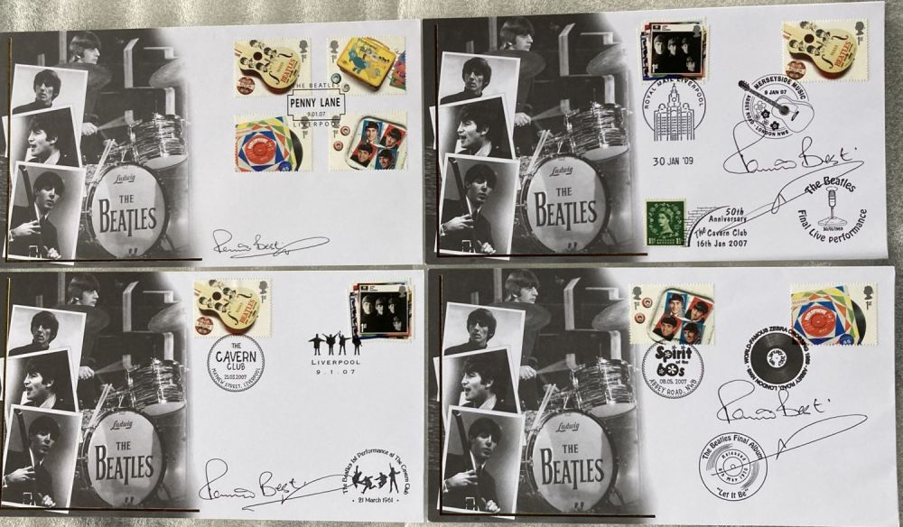 Lot 66: Pete Best signed Beatles collection or Four 2007...