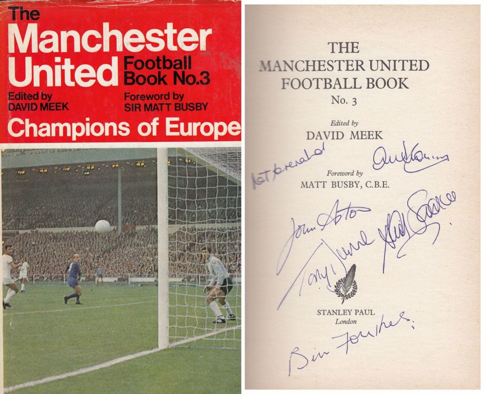Lot 77: Autographed Man United 1968 Book - The Man...