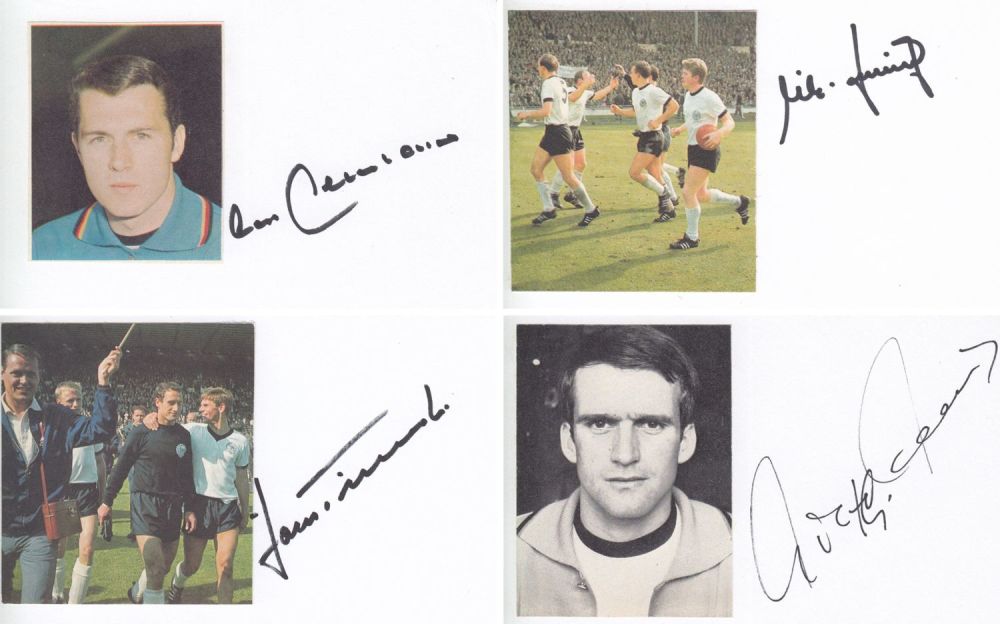 Lot 81: Autographed West Germany 1966 Lot, A Superb Lot...