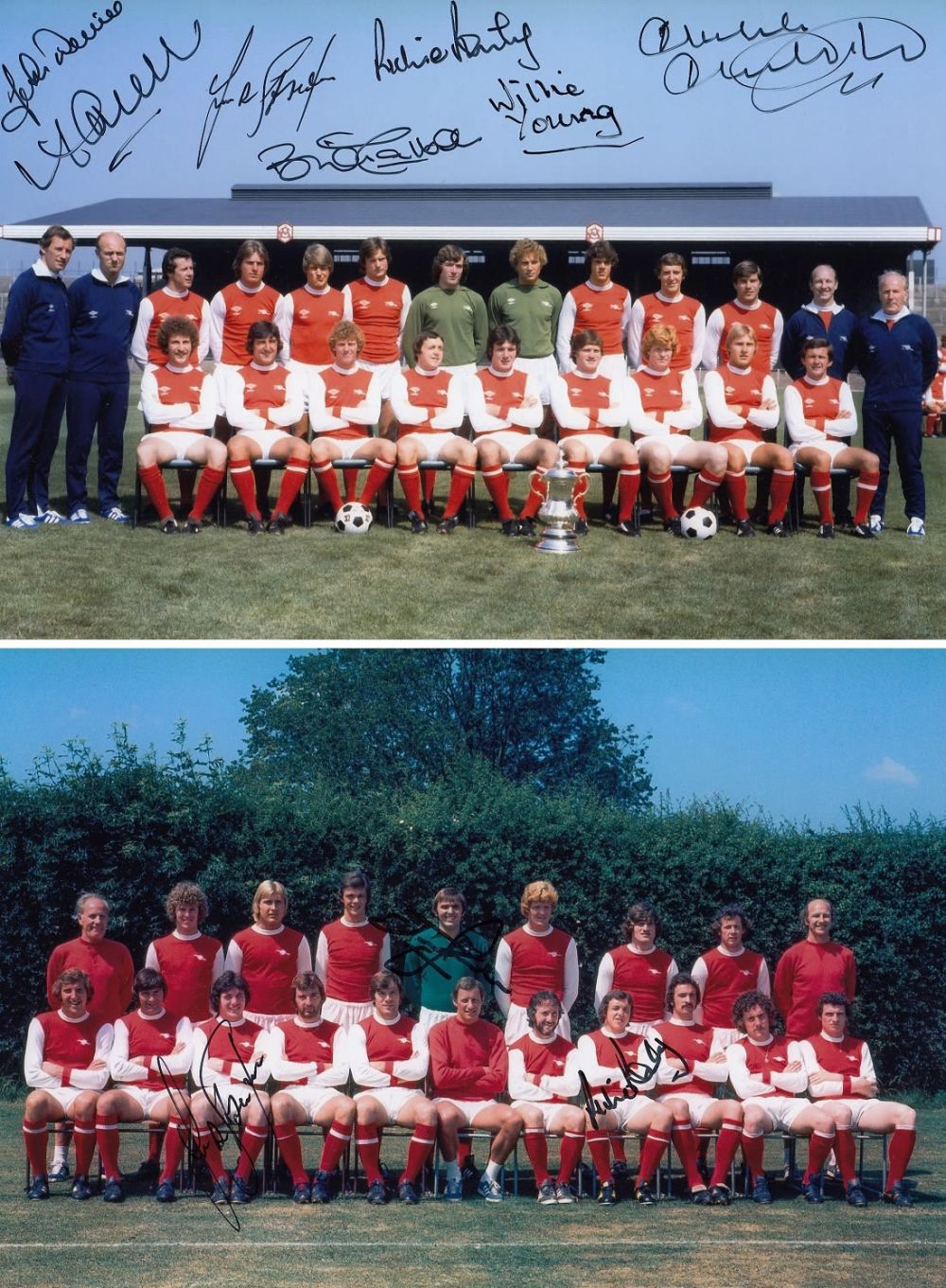 Lot 94: Autographed Arsenal 1979 12 X 8 Photo -...
