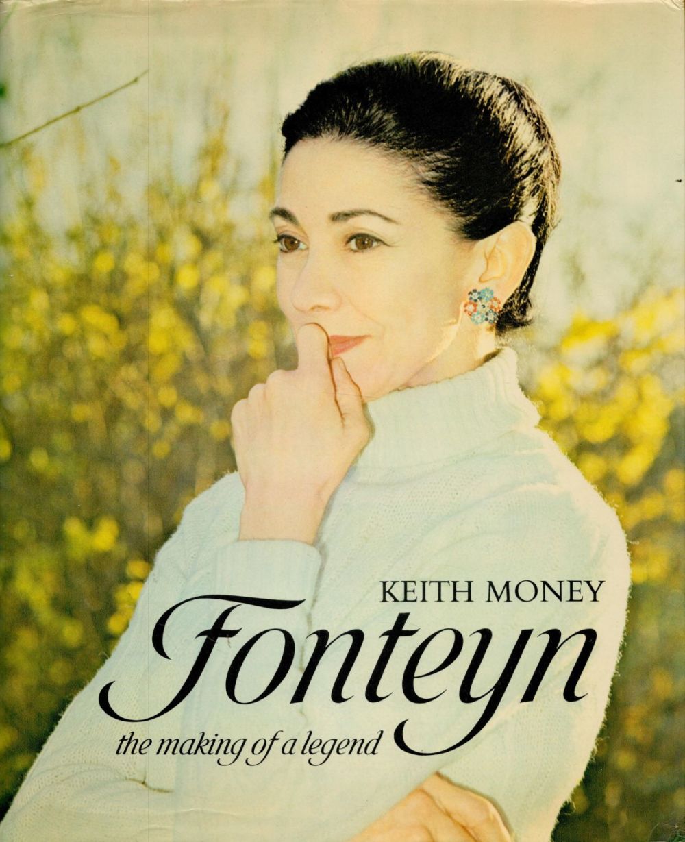 Lot 115: Margot Fonteyn signed hardback book titled Fonteyn the...