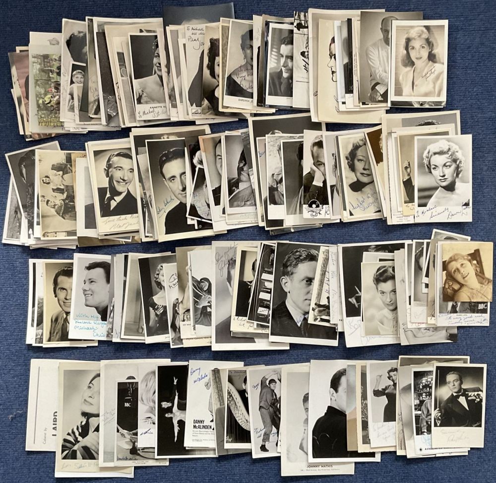 Lot 132: Sport and Entertainment Collection 1950s-70s 100 plus signed...