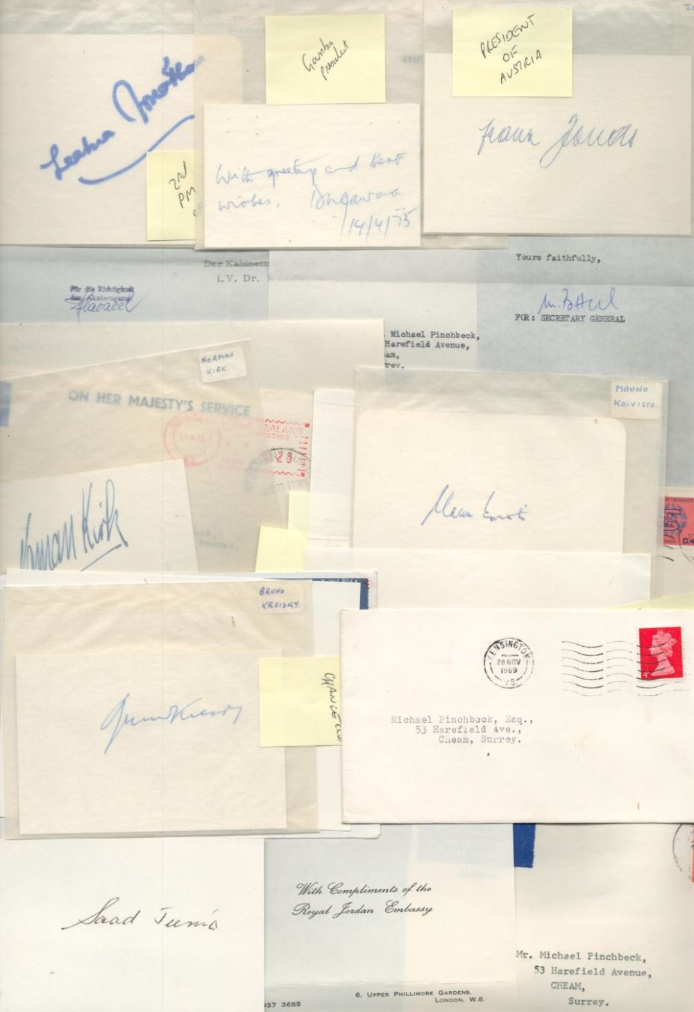 Lot 145: Political collection includes leaders from around the world...