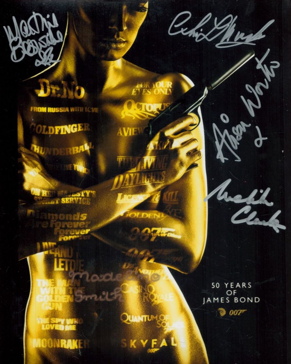 Lot 149: 007 James Bond multi signed 8x10 photo signed...